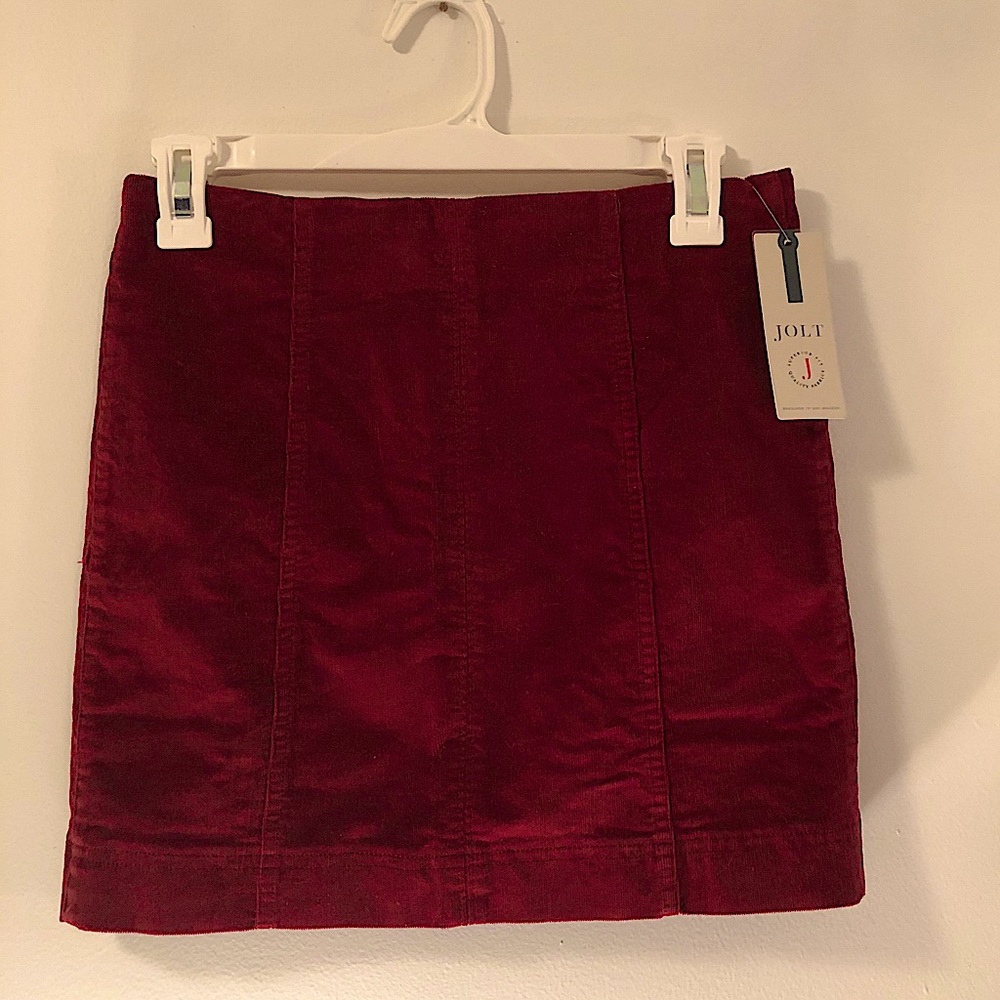 Jolt Maroon Corduroy Skirt Junior/Women 3/26